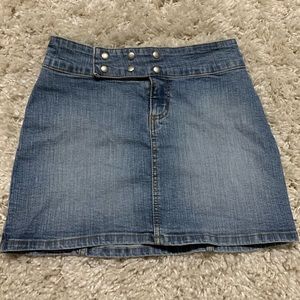 Vintage Button Mini Skirt